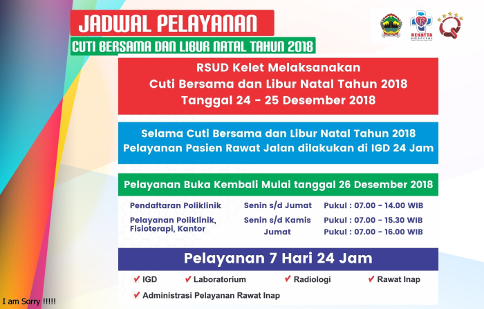 Pengumuman Hari Cuti Bersama dan Libur Natal 2018