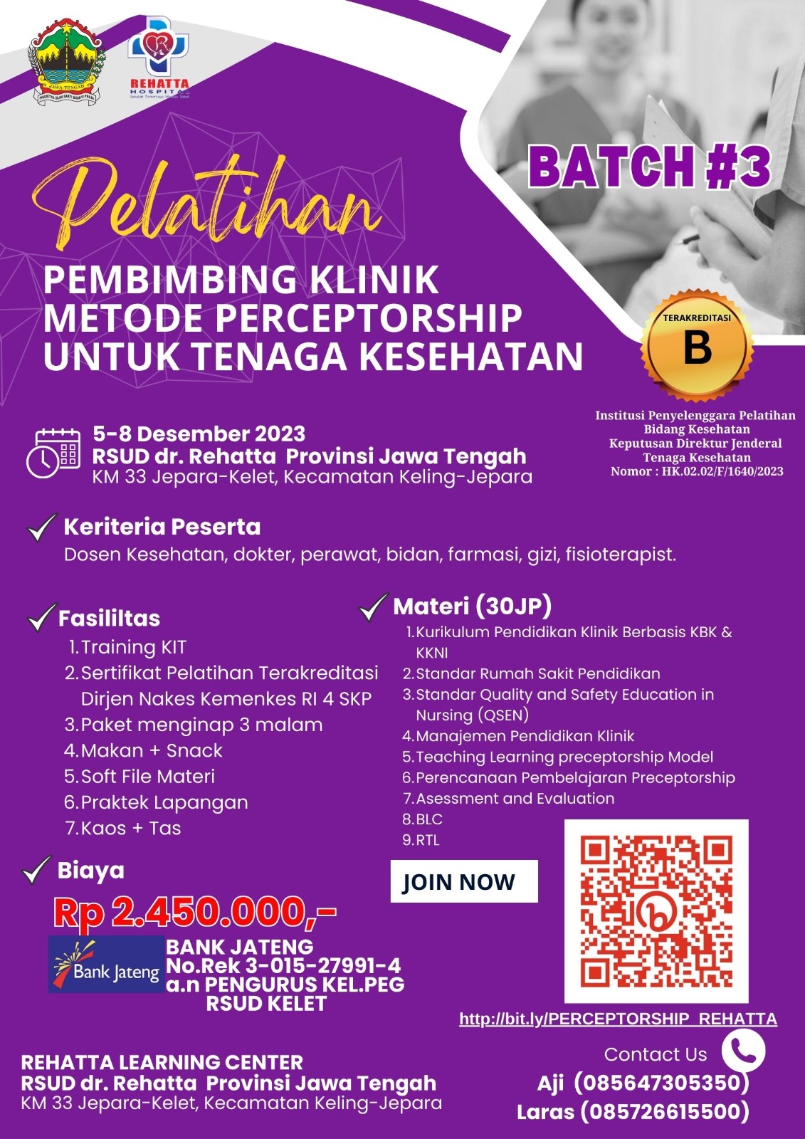 Pelatihan Pembimbing Klinik Metode Perceptorship Batch #3