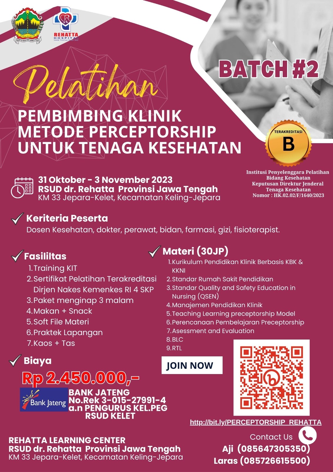 Pelatihan Pembimbing Klinik Metode Perceptorship Batch #2