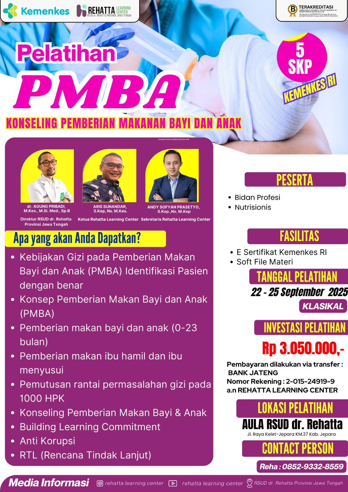 Pelatihan PMBA Konseling Pemberian Makanan Bayi dan Anak