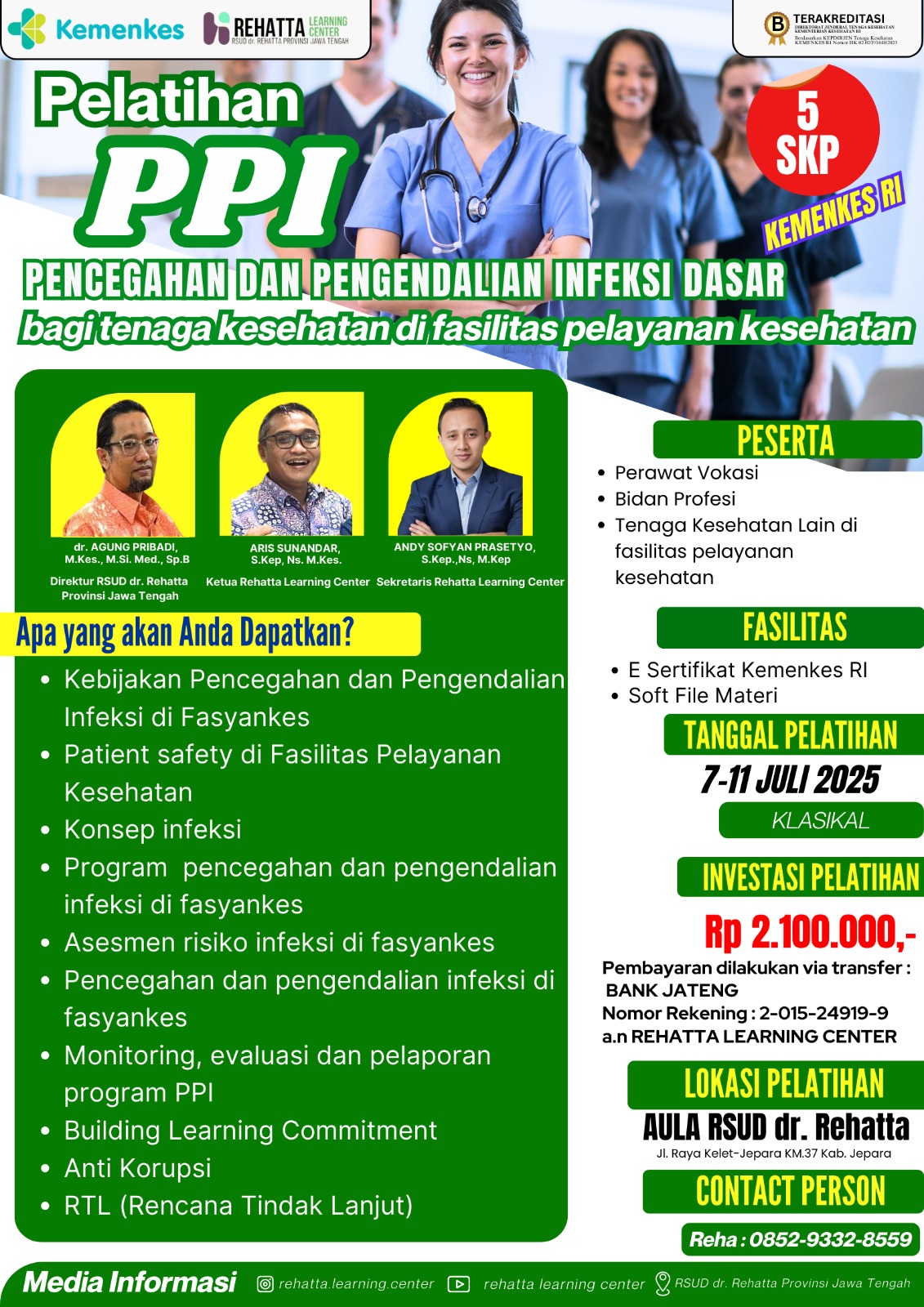 Pelatihan PPI Pencegahan dan Pengendalian Infeksi Dasar