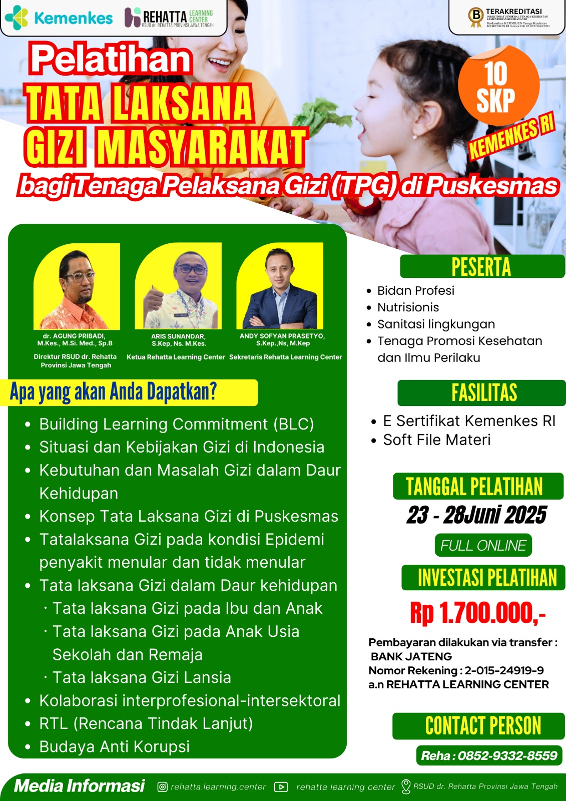Pelatihan Tata Laksana Gizi Masyarakat