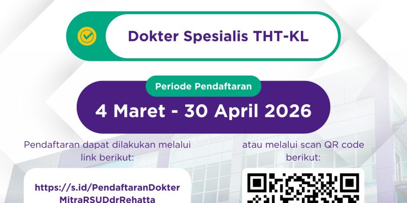 📢 OPEN RECRUITMENT: Dokter Spesialis THT-KL